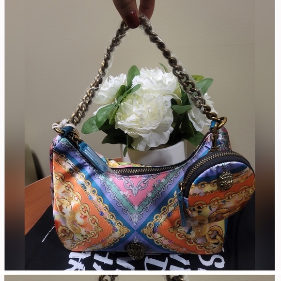 Kurt Geiger London Scarf Print Nylon Shoulder/Crossbody Bag - Picture 13 of 14